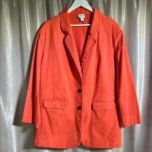 Ava & Viv Bold Orange Blazer